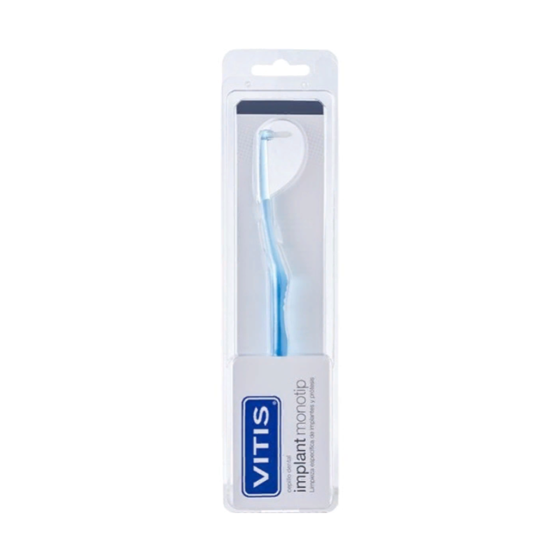 фото упаковки Vitis Implant Monotip Щетка зубная монопучковая для чистки труднодоступных мест