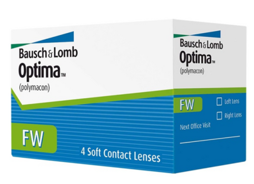 Bausch&Lomb Optima FW Контактные линзы плановой замены, BC=8.7 d=14.0, D(-2.50), стерильно, 4 шт.