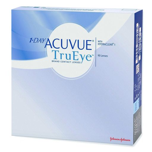 1-Day Acuvue TruEye Линзы контактные Однодневные, BC=8.5 d=14.2, D(-5.00), стерильно, 90 шт.