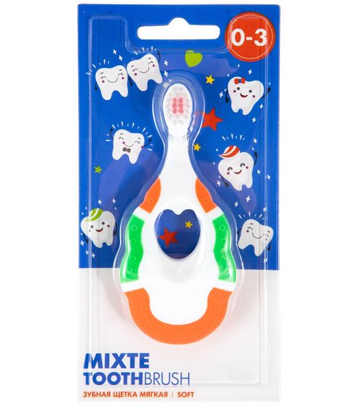 Mixte Щетка зубная детская 0-3 лет, щетка зубная, 1 шт.